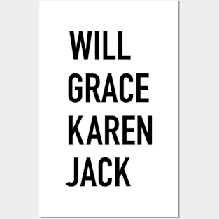 WILL & GRACE & KAREN & JACK Posters and Art